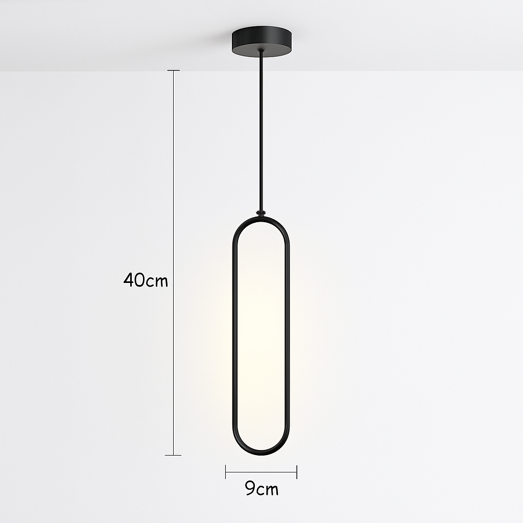 Moderne Minimaliste LED Suspension Lumière Lustre Pour Chambre Restaurant Salon Or Noir Suspension Décoration Lustre