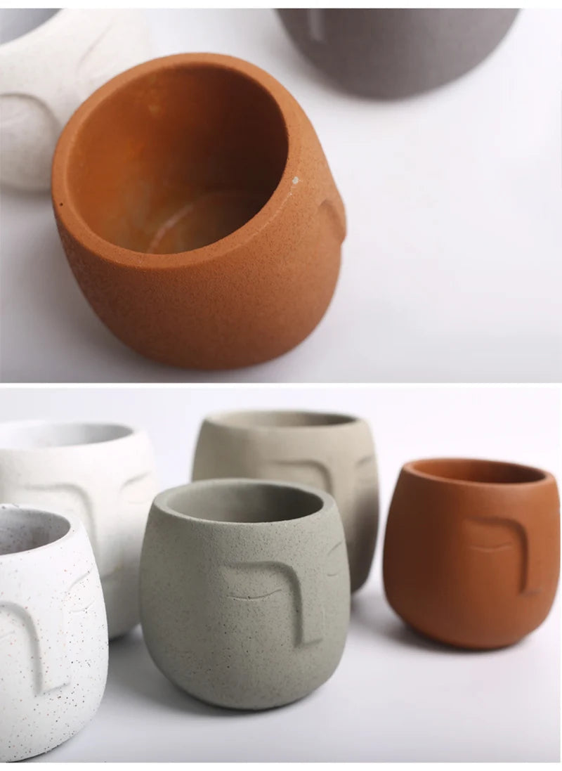 moule en silicone pour pot de fleurs design créatif