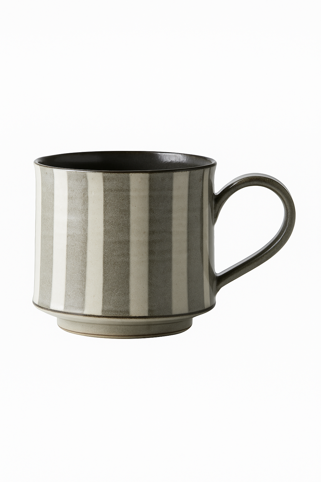 Mug café céramique ergonomique style rustique vintage artisanal