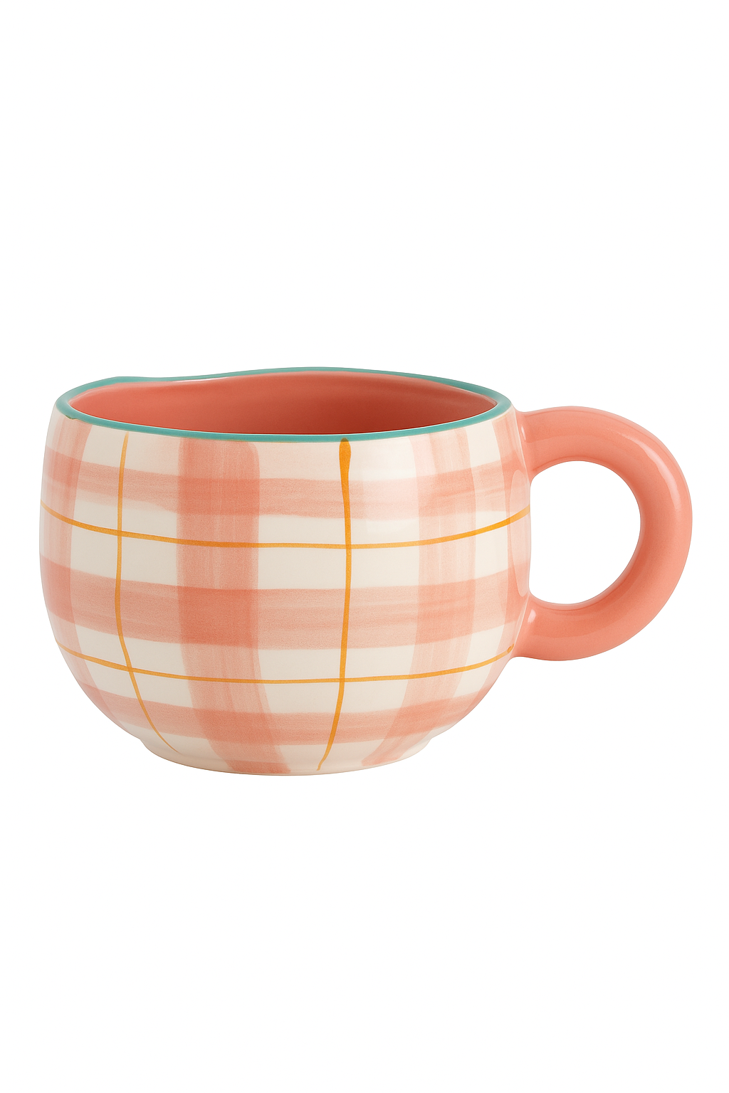 Mug ceramique style coreen motif irregulier creatif