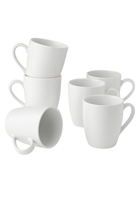 Mug porcelaine style occidental lot de 6 pièces