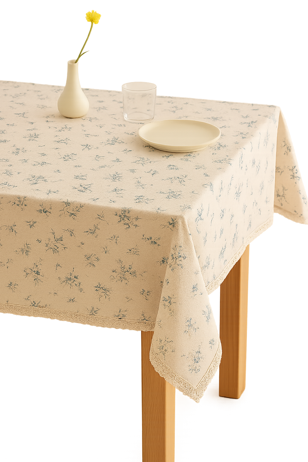 Nappe coton motifs marguerites style coréen table repas