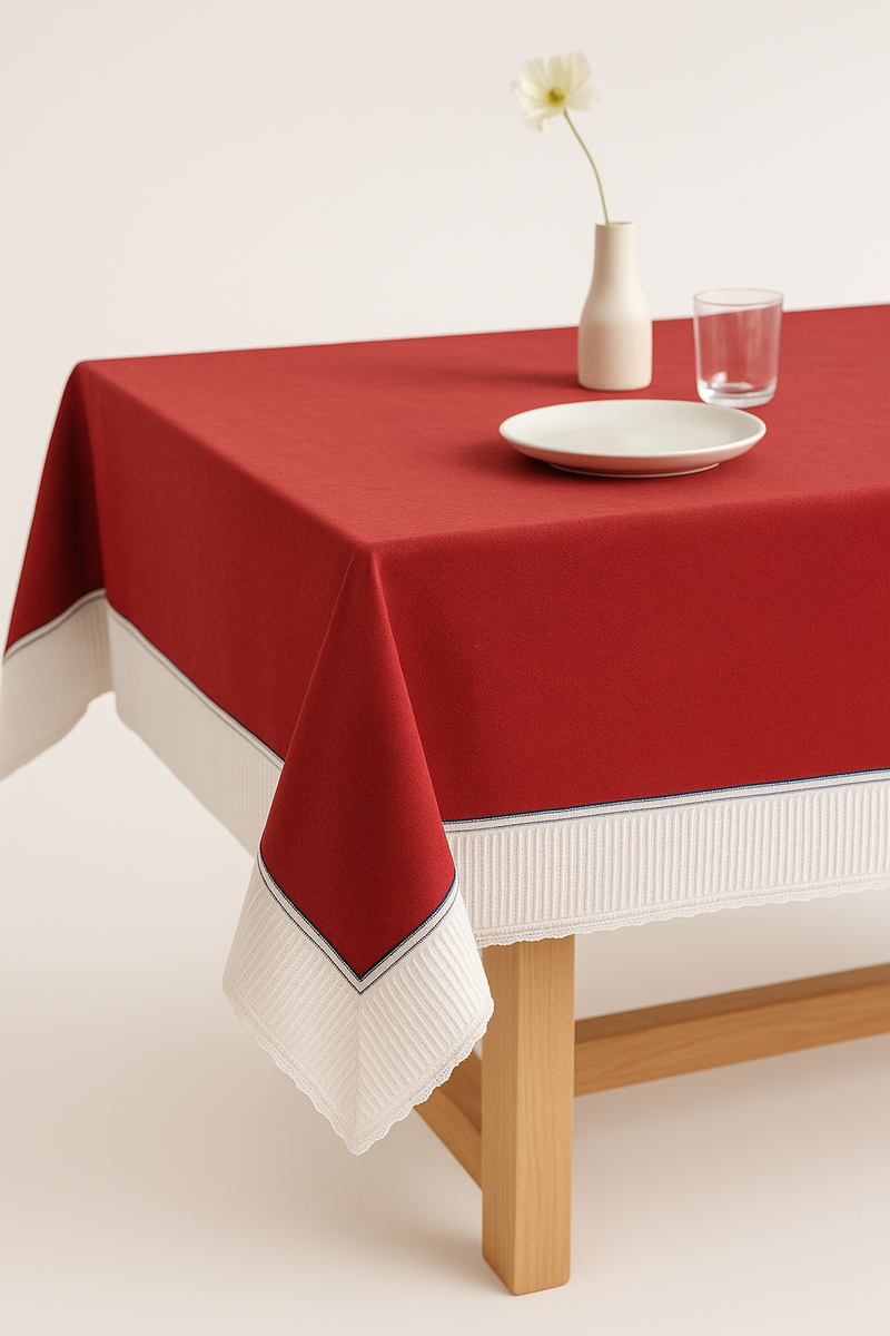 Nappe dentelle style français motif pluie etoiles table