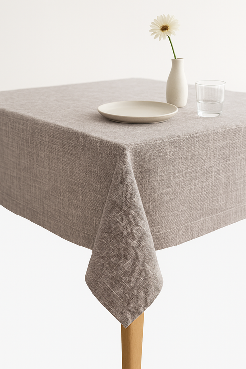 Nappe polyester unie style japonais lavable repas fete