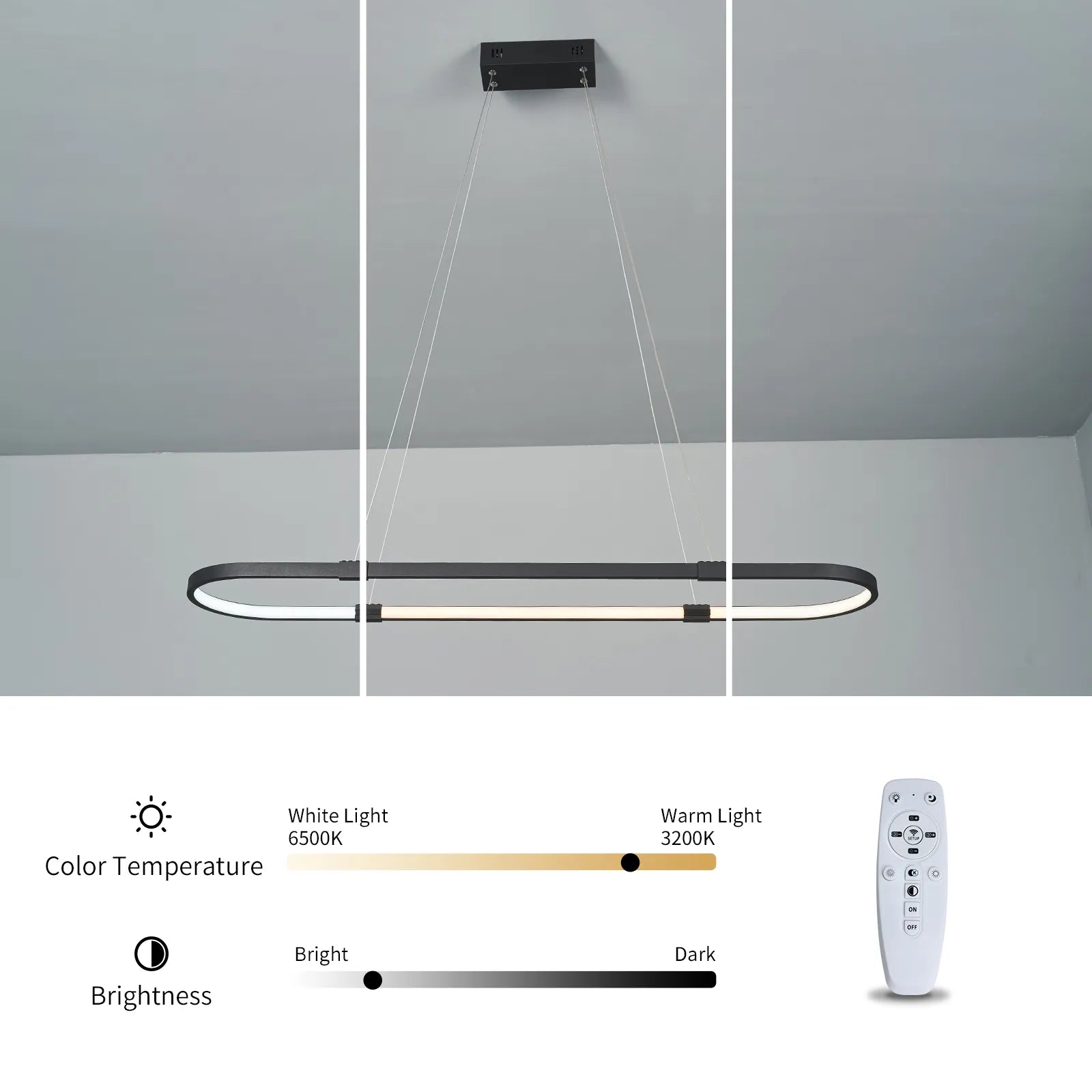 NEO Gleam minimaliste moderne lustre pour salle à manger cuisine Bar mode lustres courrier gratuit suspension LED lustre éclairage