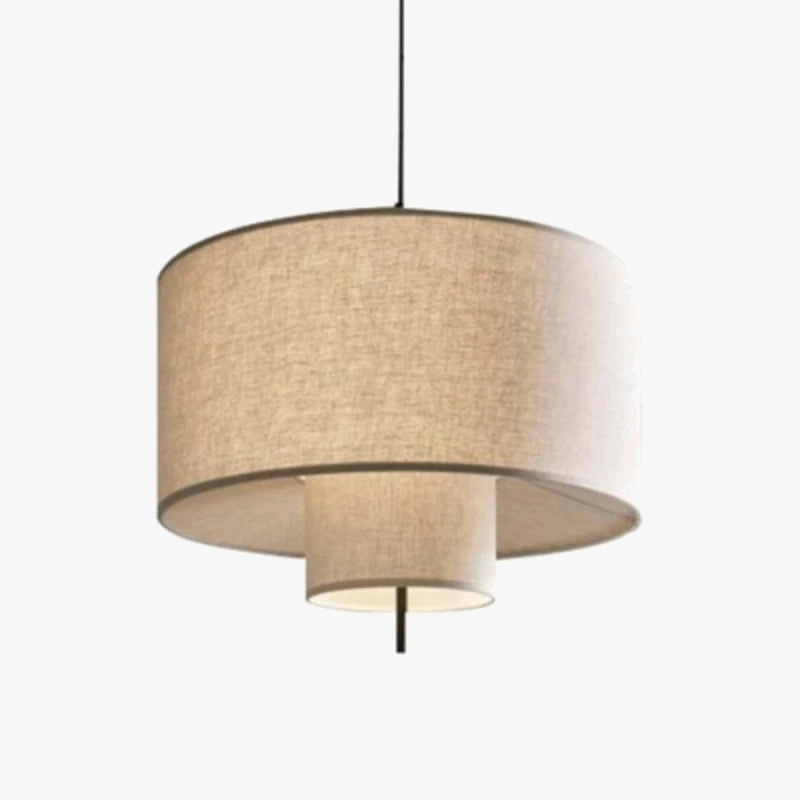 Nordique calme vent créatif suspension Simple Style moderne salon chambre Restaurant hôtel lin tissu Art suspension