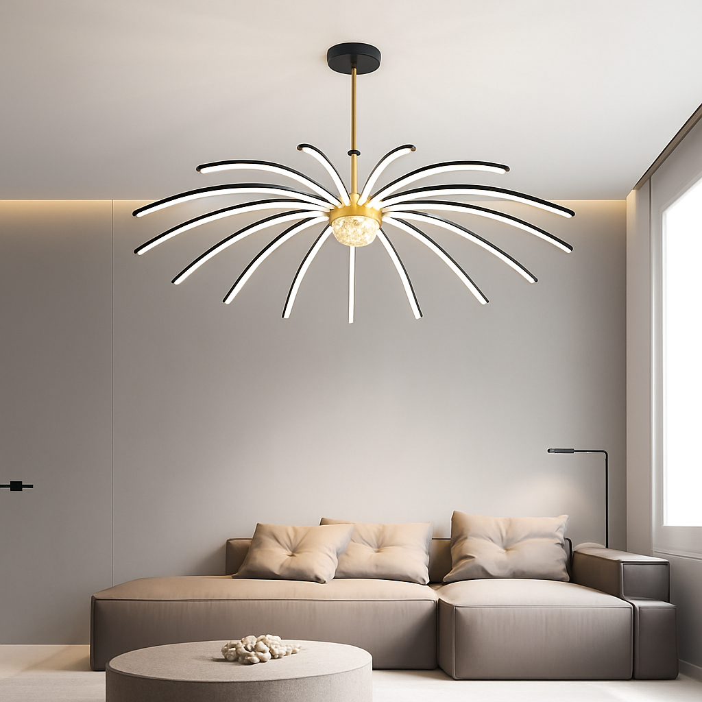 Nordique décor à la maison salle à manger suspension lumières éclairage intérieur plafonnier suspension lustre lampes pour salon - vue 3 sur 9