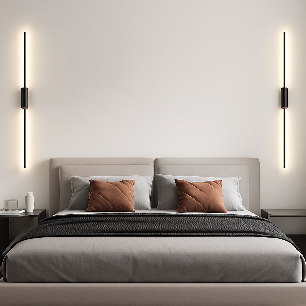 Nordique noir applique murale LED lumières applique pour chambre salon lampes d'intérieur applique murale Luminaires décor pour la maison AC110-220V - vue 4 sur 10