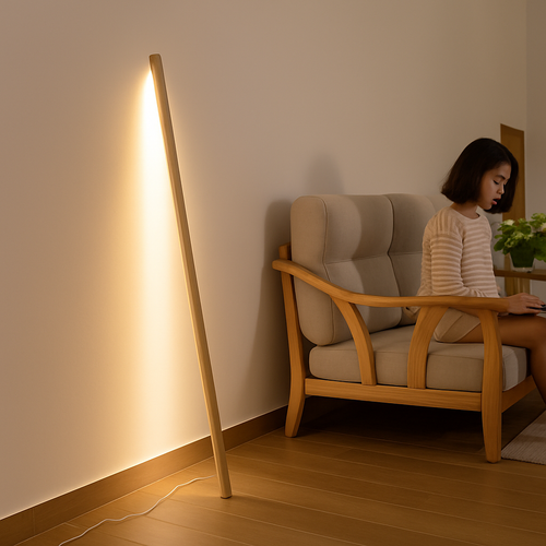 Nordique noir noyer frêne européen rester contre mur lampadaire Design chambre chevet salon canapé LED lampe d'ambiance