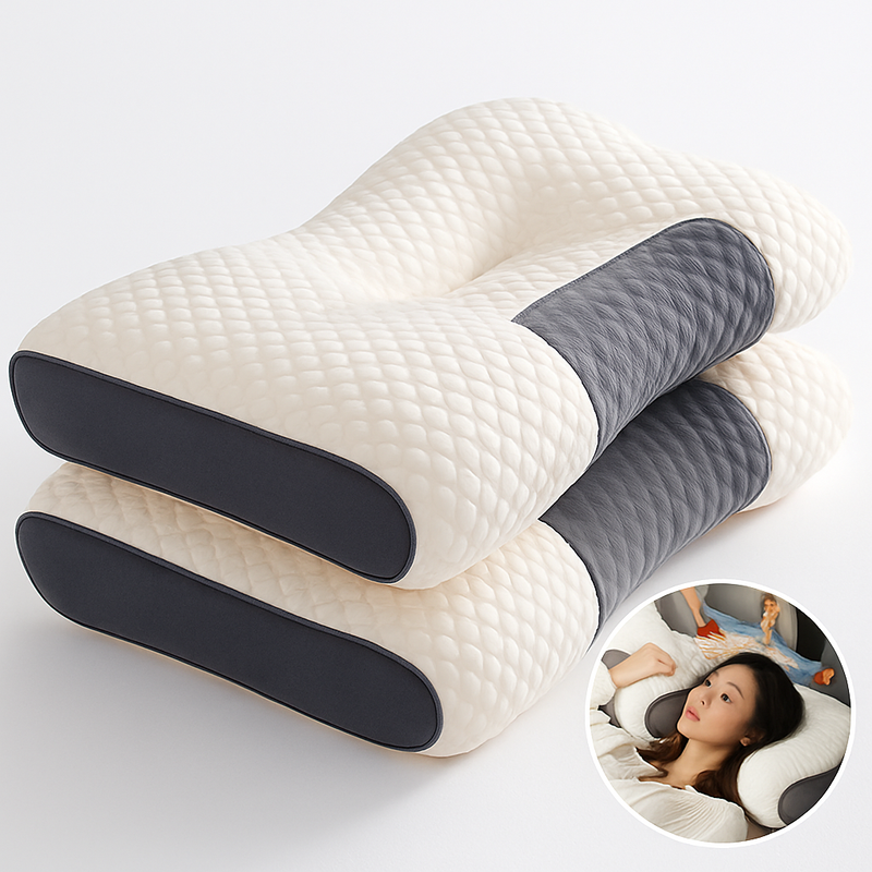 oreiller cervical orthopédique en fibre de soja pour un sommeil réparateur