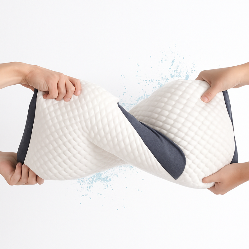 oreiller cervical orthopédique en fibre de soja pour un sommeil réparateur