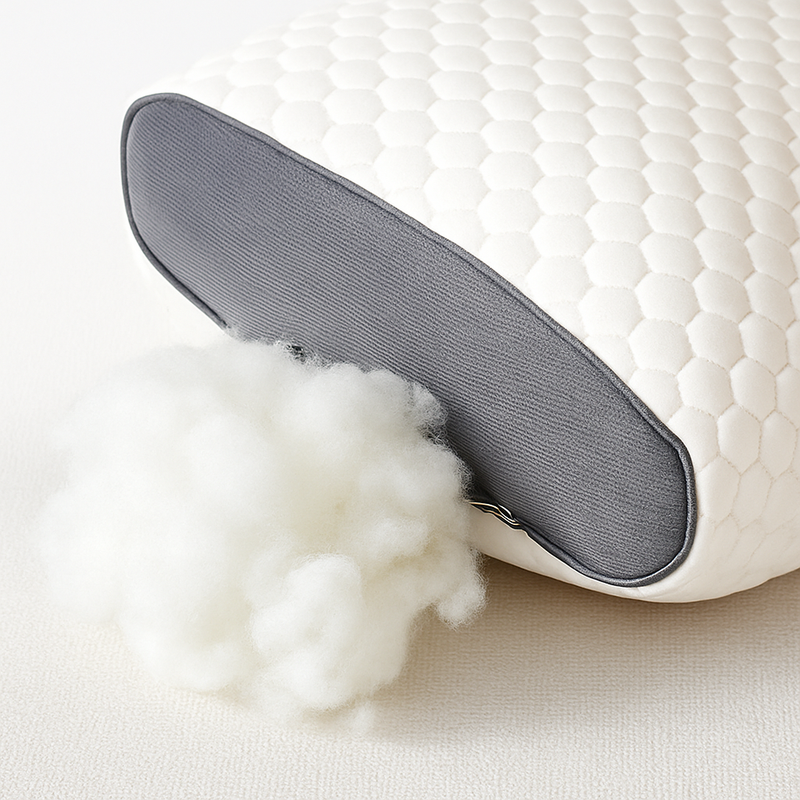 oreiller cervical orthopédique en fibre de soja pour un sommeil réparateur