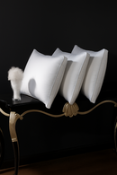 oreiller hypoallergénique en duvet d'oie avec housse 1200 fils