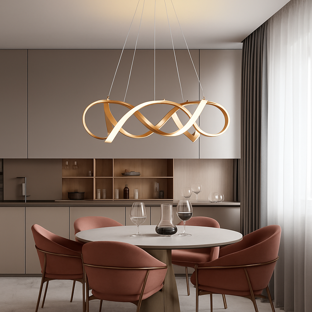Plafond moderne à LEDs Lampe Lustre Pour Salon Hall Restaurant Chambre Suspension Lumière Décor Intérieur Luminaire Lustre - vue 4 sur 18