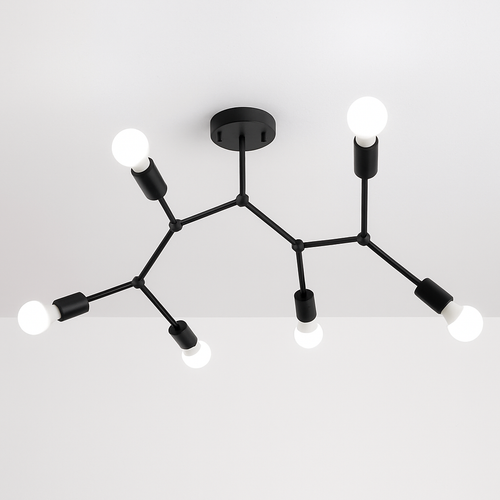 Plafonnier branche de spots style retro Personality