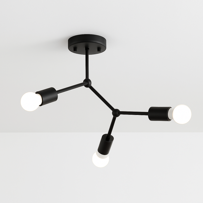 Plafonnier branche de spots style retro Personality