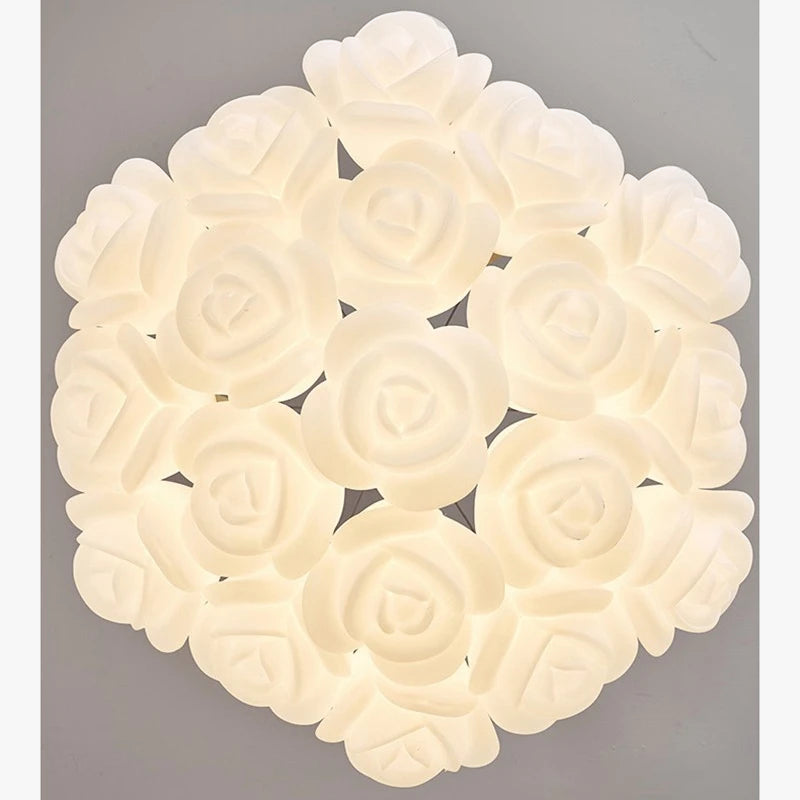 Suspension design bouquet de Roses crème
