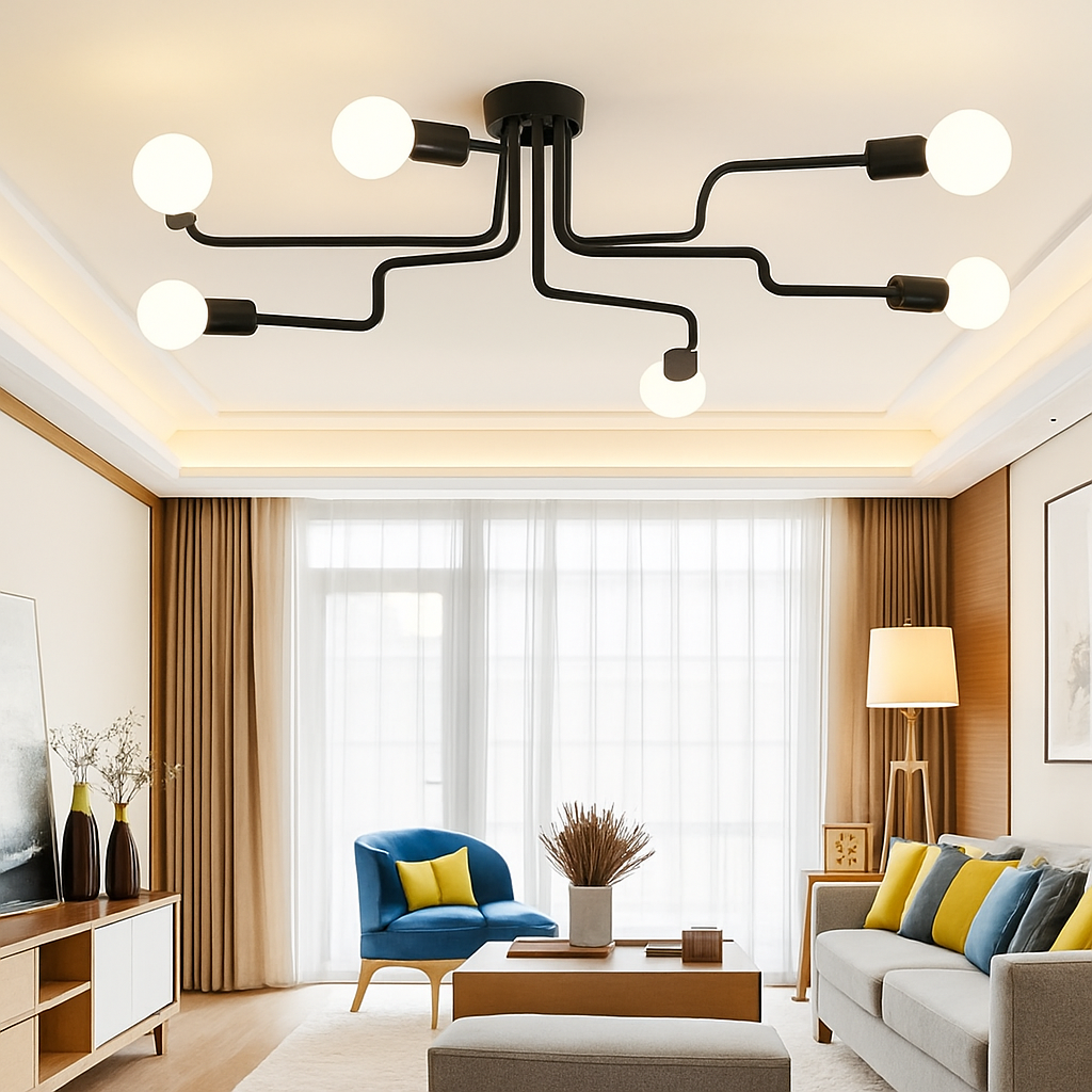 Plafonnier design à LED avec plusieurs bras - vue 4 sur 7