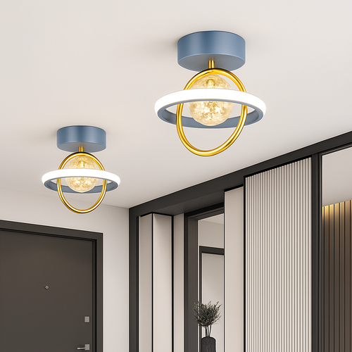 Plafonnier design LED avec projection étoiles - vue 5 sur 14