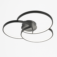 Plafonnier design LED rosace trois cercles Bwart
