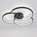 Plafonnier design LED rosace trois cercles Bwart