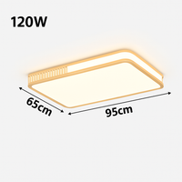 plafonnier en bois naturel à led pour décoration intérieure