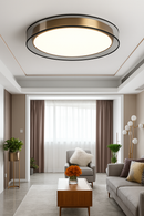 plafonnier en cuivre modernes abat-jour en maille Double abat-jour salon Led éclairage de plafond Loft chambre lumières créatives