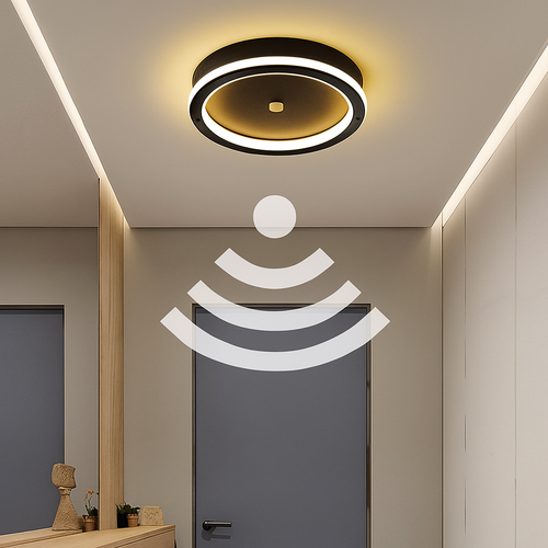 Plafonnier LED avec détecteur de mouvement PIR humain