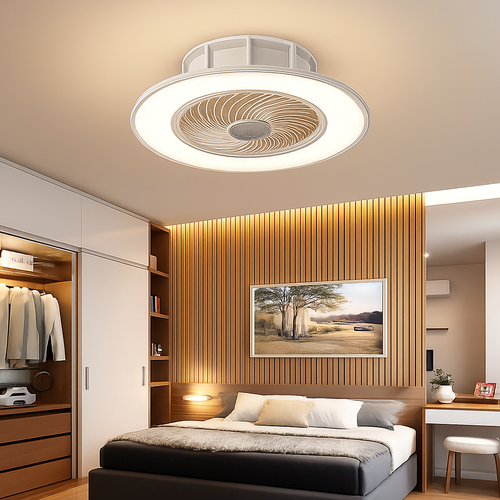 LED-Deckenventilator mit modernem Design 2021 - vue 5 sur 10