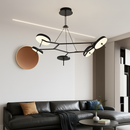 Plafonnier Led design nordique pour Tables basses de restaurant bureaux de chambre lampes suspendues noires luminaire de décoration de la maison