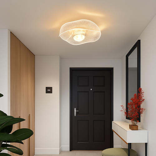 plafonnier led doré style nordique acrylique décoratif éclairage