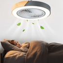LED-Deckenleuchte aus Holz mit Ventilator und Fernbedienung modernes Design