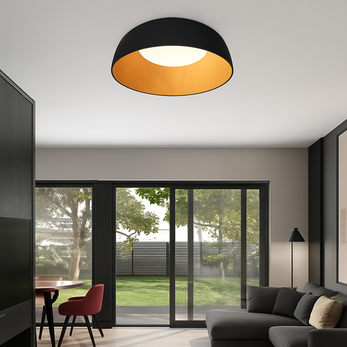plafonnier à led en bois design moderne pour décoration intérieure