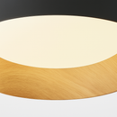 plafonnier à led en bois design moderne pour décoration intérieure