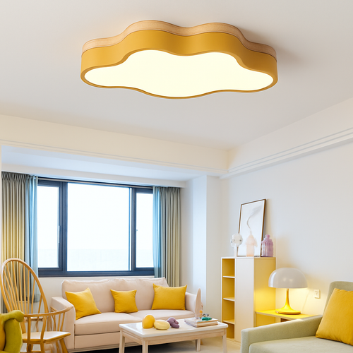Plafonnier LED en bois nuage Botimi