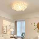 plafonnier led fleur romantique avec télécommande gradation pvc