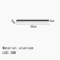 Minimalistische LED-Deckenleuchte aus Aluminium, verstellbar