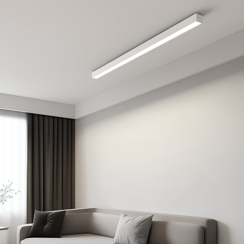 Minimalistische LED-Deckenleuchte aus Aluminium, verstellbar - vue 4 sur 15