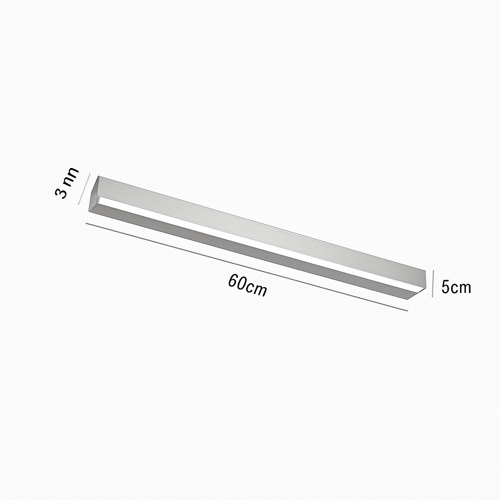 Minimalistische LED-Deckenleuchte aus Aluminium, verstellbar