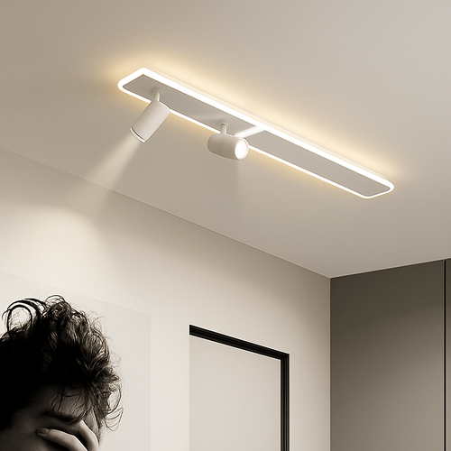 plafonnier led moderne avec projecteur pour intérieur décoratif