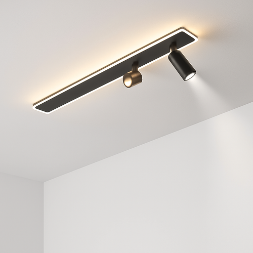 plafonnier led moderne avec projecteur pour intérieur décoratif