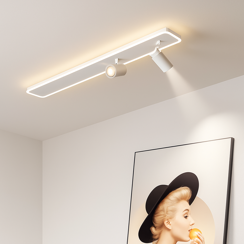 plafonnier led moderne avec projecteur pour intérieur décoratif - vue 6 sur 14