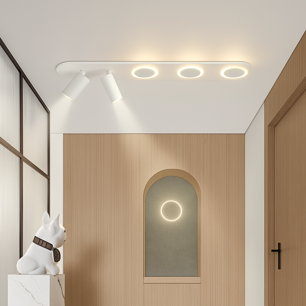 plafonnier led moderne avec projecteur pour intérieur décoratif - vue 6 sur 16