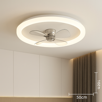 Moderner LED-Deckenventilator mit Fernbedienung und dimmbarer Helligkeit