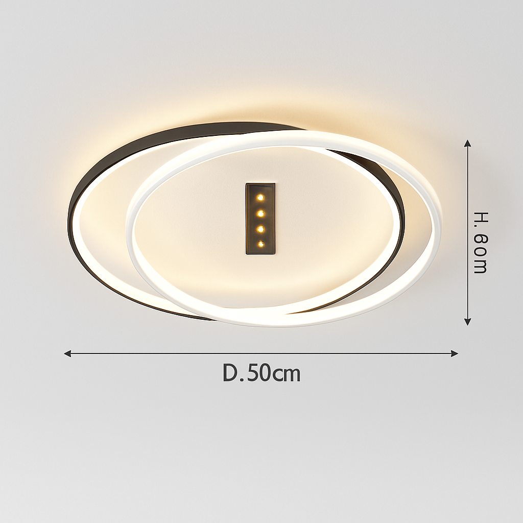 plafonnier led moderne design créatif pour intérieur minimaliste - vue 12 sur 12