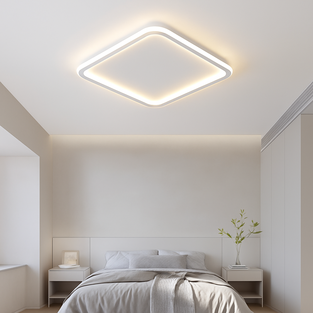 Plafonnier led moderne effet météore luminaire intérieur - vue 5 sur 21