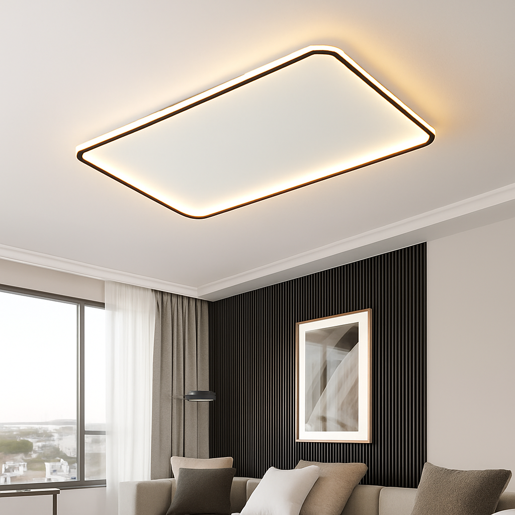 Plafonnier led moderne effet météore luminaire intérieur - vue 7 sur 21