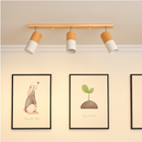 Plafonnier LED moderne en fer rotatif à 1/3 têtes