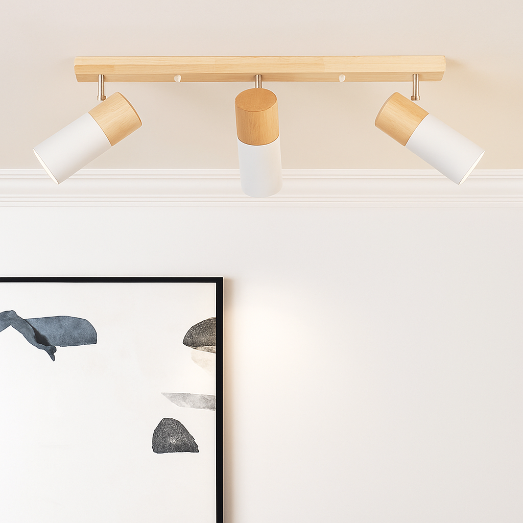 Plafonnier LED moderne en fer rotatif à 1/3 têtes - vue 5 sur 10