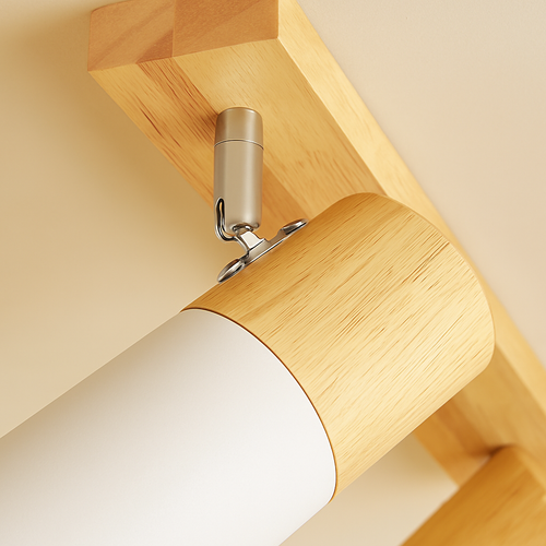 Plafonnier LED moderne en fer rotatif à 1/3 têtes